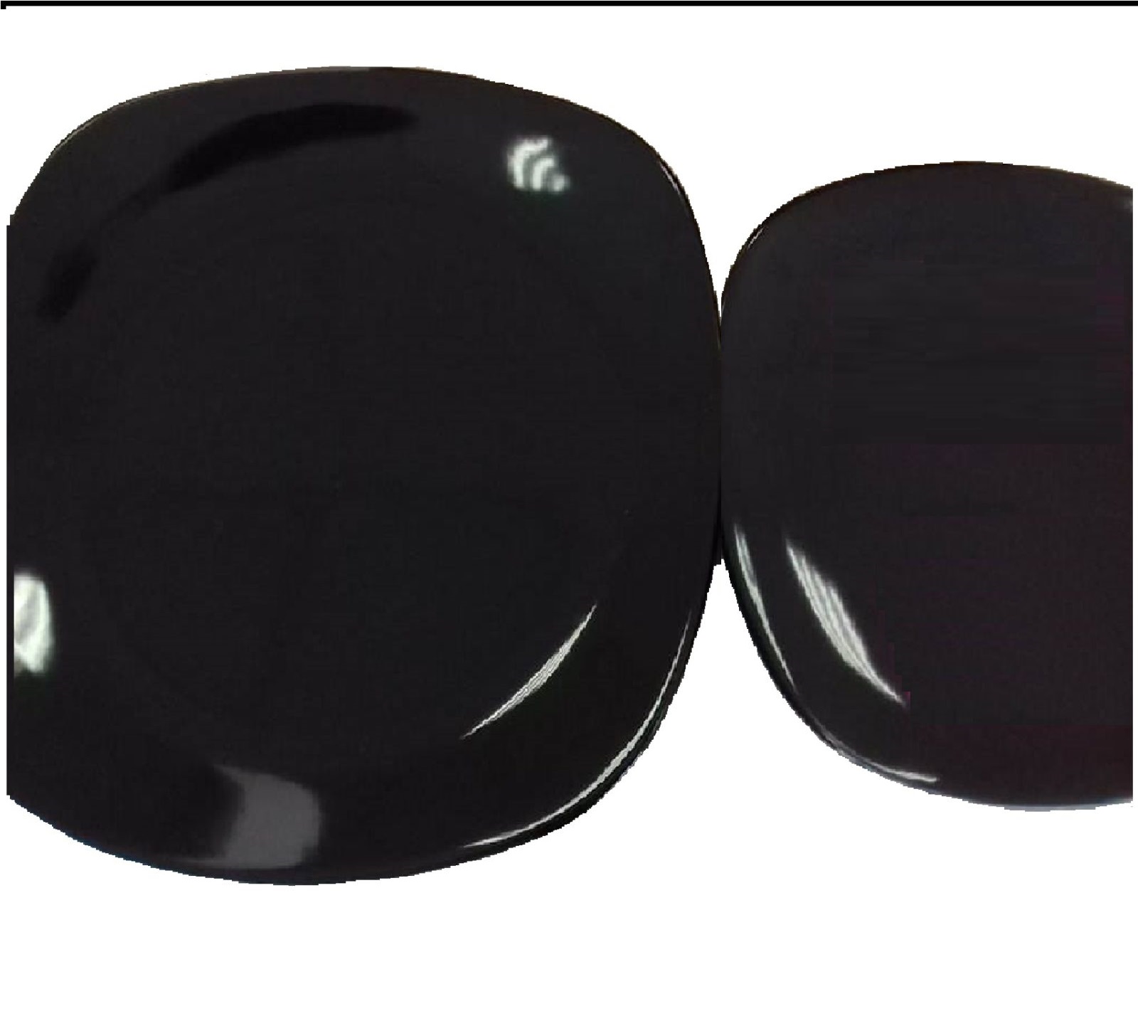 Set de masa ceramica 12 piese - farfurii negre la yena.ro