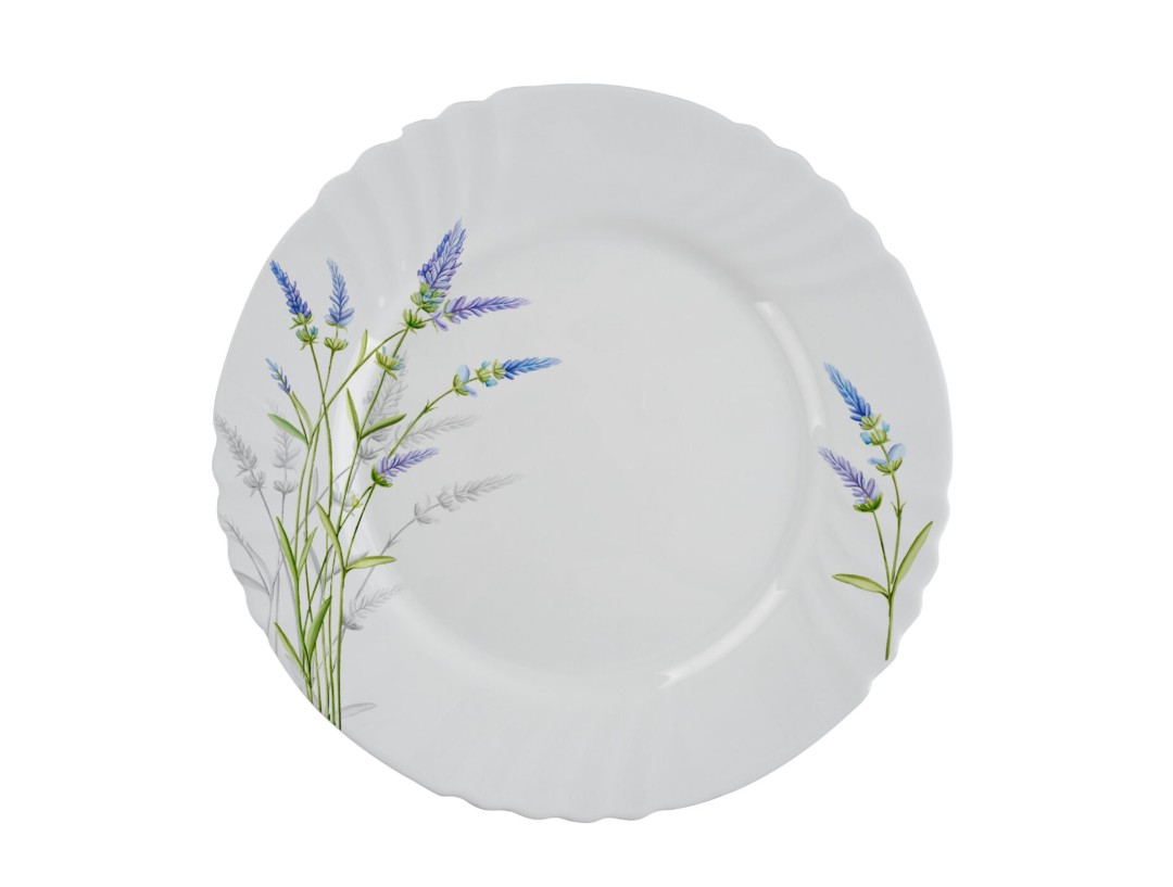 Set farfurii opal, farfurii termorezistente, set farfurii termorezistente, farfurii lavanda, farfurii model lavanda la Yena.ro